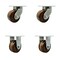 Service Caster 6'' Heavy Duty High Temp Phenolic Wheel Caster Set 2 Swivel 2 Rigid , 4PK CRAN-SCC-KP92S630-PHRHT-2-R-2 - alternate 1